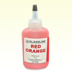 画像1: フュージング絵の具｜グラスライン Red Orange